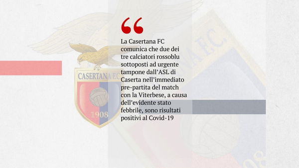 Il post Facebook della Casertana mostra come il calcio non abbia capito nulla del Covid