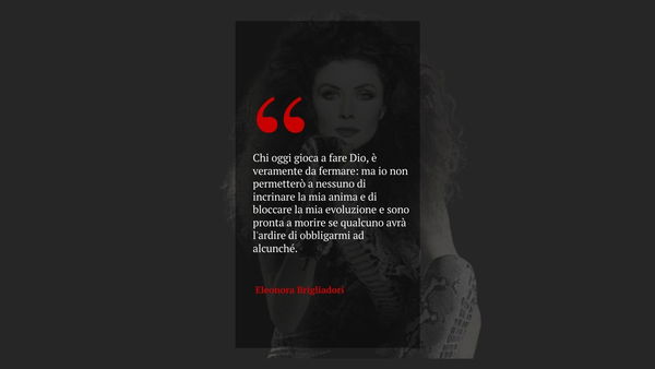 Bisogna smetterla di dare rilievo a pareri come quello di Eleonora Brigliadori sul vaccino