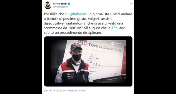 Valeva la pena fare quella battuta sessista in diretta su Rai Sport per cento euro?