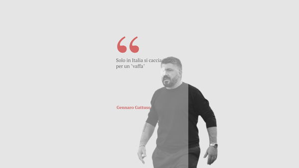 “Solo in Italia si caccia per un vaffa” la polemica di Gattuso divide i social