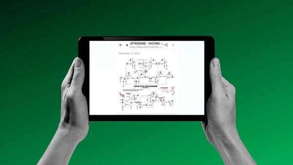 Quelli che scambiano il circuito elettrico di un pedale per chitarra con il microchip del vaccino