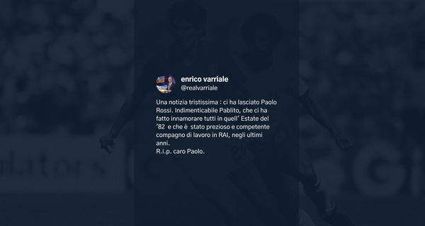 Morte Paolo Rossi, perché il primo a dare la notizia su Twitter è stato Enrico Varriale