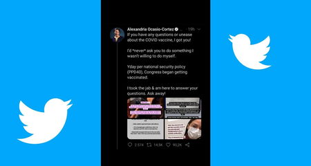 Alexandria Ocasio-Cortez mostra la sua vaccinazione e parla degli effetti sui social article-post