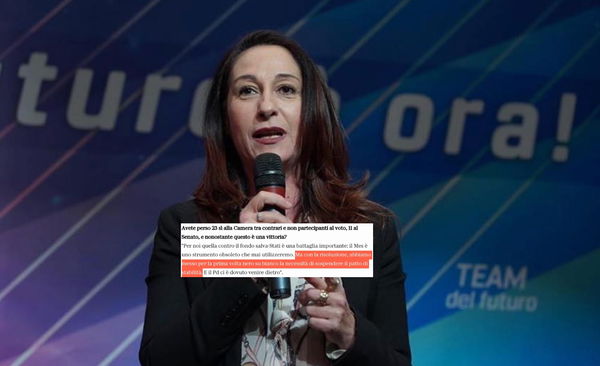 Paola Taverna è convinta che ieri sia stato sospeso il patto di stabilità
