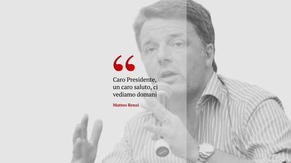 Matteo Renzi preferisce il virtuale al reale