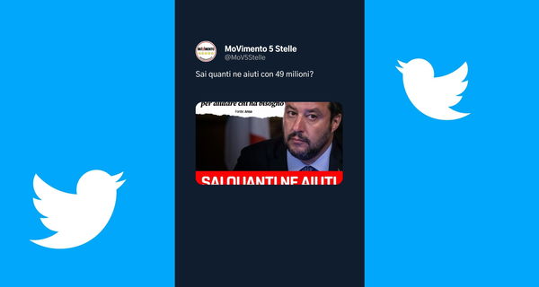 M5S twitta contro Salvini: «Sai quanti bisognosi aiuti con 49 milioni?»