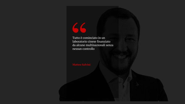 Salvini dice sottovoce in Senato che il virus è partito dal laboratorio di Wuhan | VIDEO
