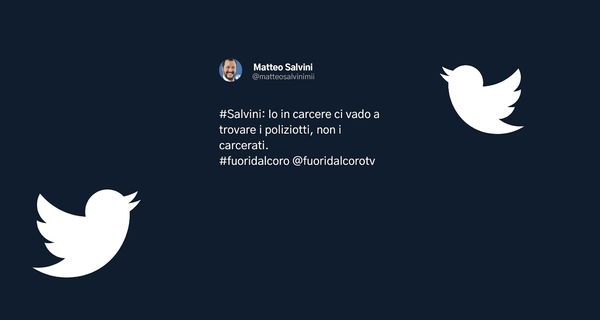 Ma Salvini non andava in carcere solo per trovare i poliziotti?