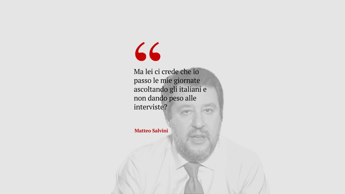 Salvini, in un’intervista, dice che le interviste non interessano agli italiani article-post