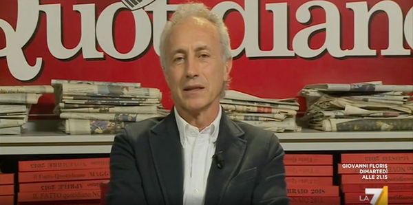 Travaglio: «La combriccola dei falliti sui social dice che ho offeso la memoria dei genitori di Draghi»