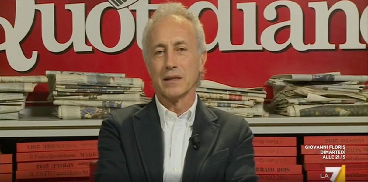 Travaglio: «La combriccola dei falliti sui social dice che ho offeso la memoria dei genitori di Draghi» article-post