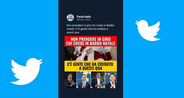 Il tweet da boomer di Forza Italia