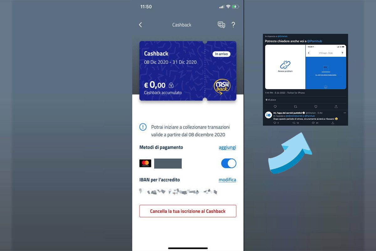 L’utente consiglia all’app IO di rivolgersi a Pornhub, la risposta: «Ci aiuterà a rilassarci» article-post