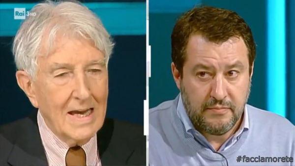 L’eleganza di Corrado Augias a Cartabianca, “impressionato” dalle capacità di Salvini