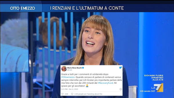 L’acceso confronto Gruber-Boschi a Otto e mezzo divide la rete