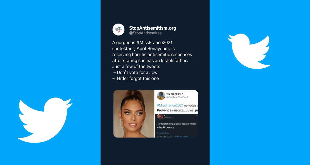 La valanga di tweet antisemiti per April Benayoum durante il concorso Miss France article-post