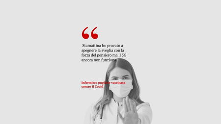 L’infermiera vaccinata che usa l’ironia sui social: «Il 5G non funziona ancora» article-post