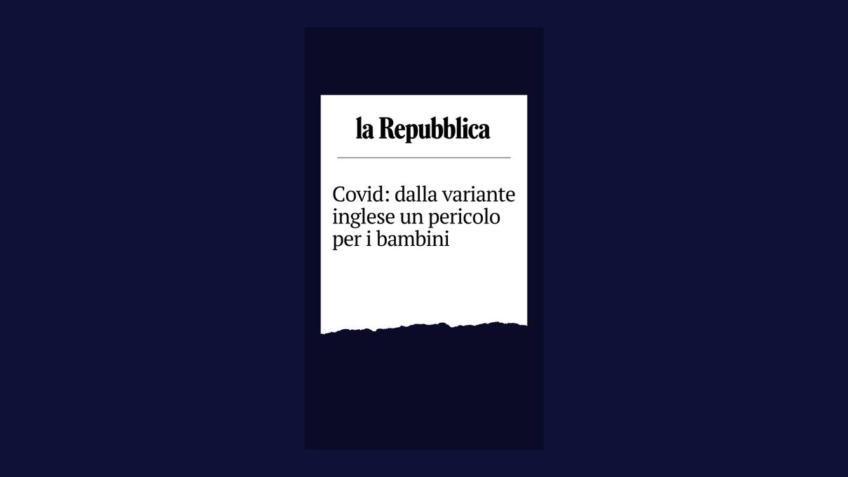 No, la variante inglese non costituisce «un pericolo per i bambini» article-post