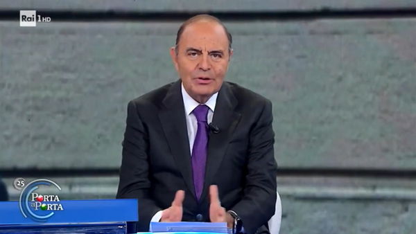Il rancore di Bruno Vespa a Porta a Porta per aver ricevuto tardi la linea da Sanremo Giovani