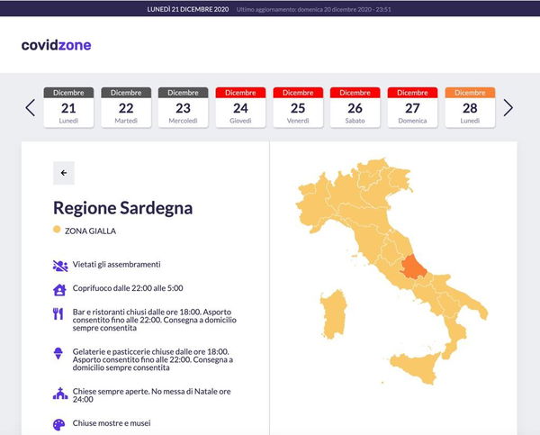 Covidzone, una app che aiuta a capire come muoversi