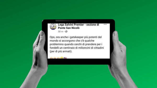 Hey Salvini, cosa ne pensi del post della Lega di Ponte San Nicolò?