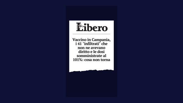 A Libero non sanno leggere i report sui vaccini