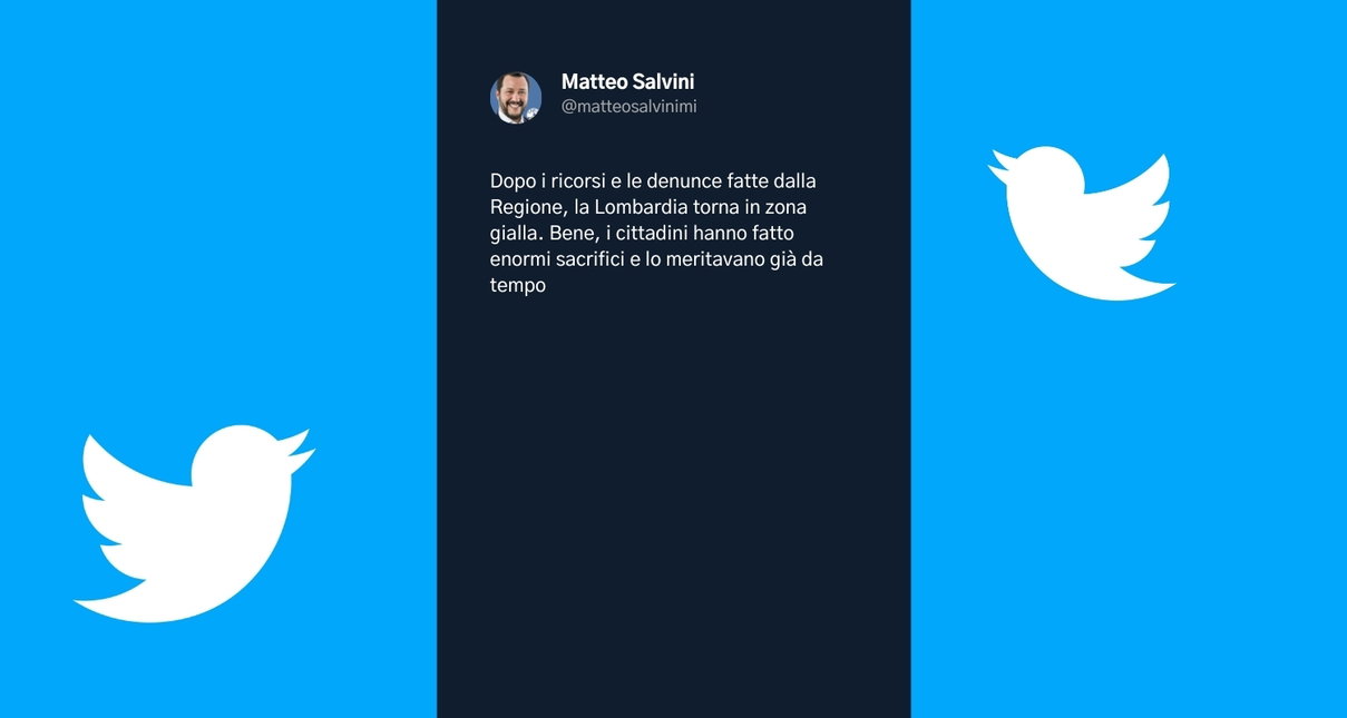 Salvini dice che la Lombardia è zona gialla è merito dei ricorsi della Regione (ma non è così) article-post