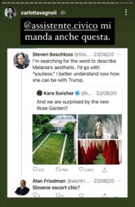 Melania Trump escort