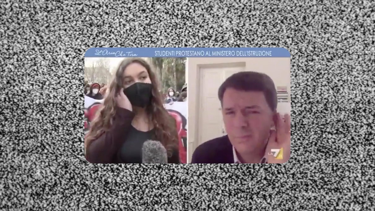 Myrta Merlino interrompe la studentessa Giulia perché sta criticando Renzi (in collegamento) article-post