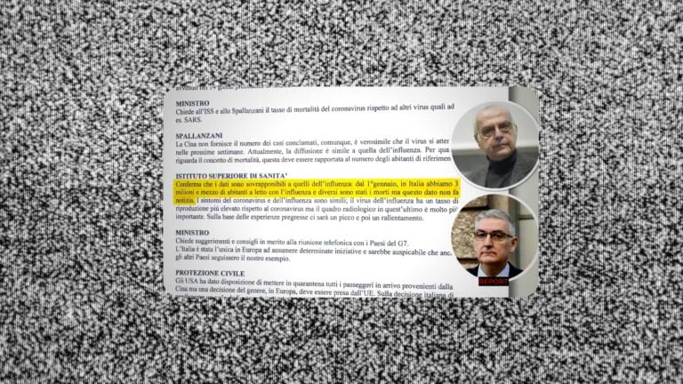 Report pubblica i verbali della task force del gennaio 2020 in cui si sottovalutava il Covid Report pubblica i verbali della task force del gennaio 2020 in cui si sottovalutava il Covid