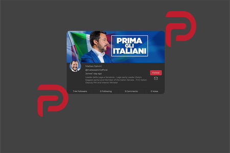 L’accoglienza così così che Salvini ha ricevuto su Parler article-post
