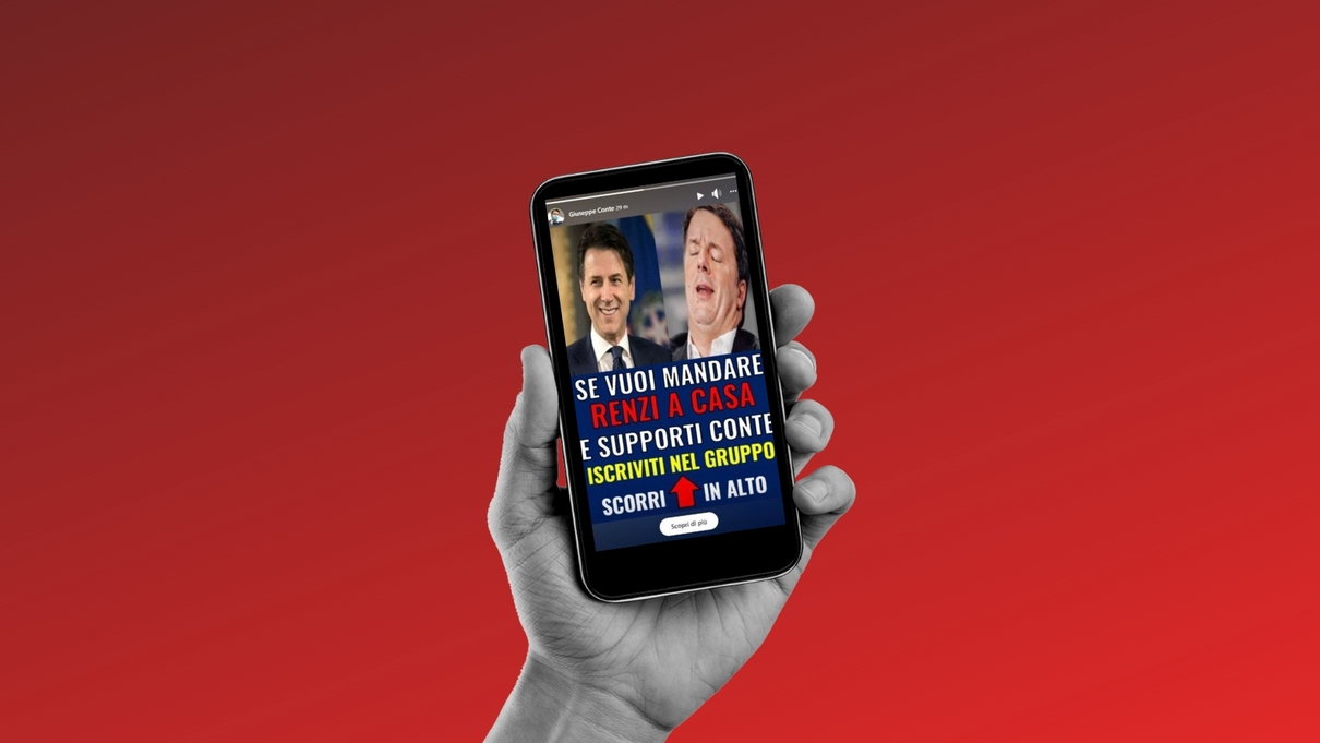 La storia della storia Facebook di Conte contro Renzi article-post