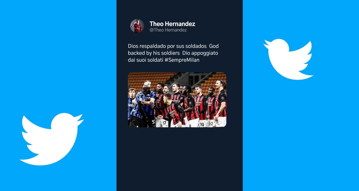 Il tweet di Theo Hernandez che rovescia la narrazione sulla rissa Ibra-Lukaku article-post
