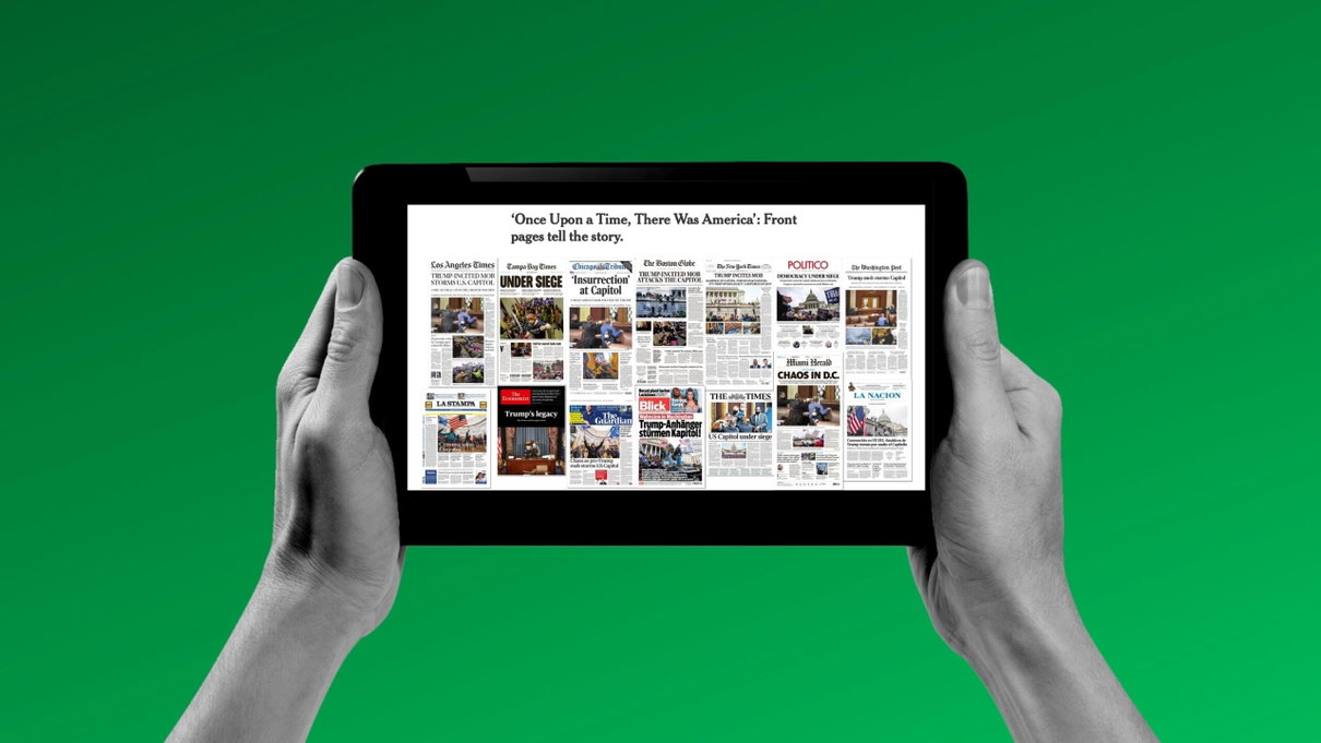 Il Ny Times sceglie La Stampa per le sue «prime pagine dal mondo» sull’assedio a Capitol Hill article-post