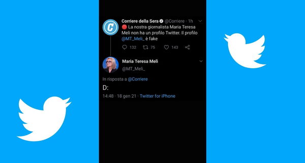 Il Corriere costretto a specificare che quello di Maria Teresa Melì su Twitter è un profilo fake