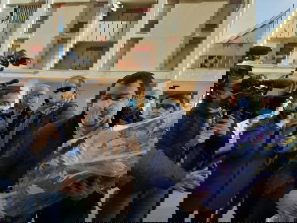 La mascherina per le foto social con l’immagine di Borsellino