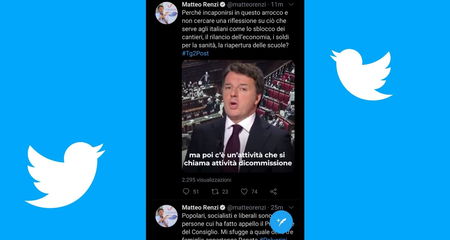 Come Renzi catalizza l’attenzione su di sé twittando a ripetizione mentre Conte parla article-post