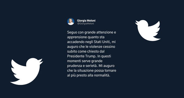 Il tweet della Meloni su Trump che lo fa passare quasi per pacificatore