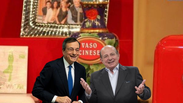 Satira social: una pausa per chi ha creduto alla storia del prestito di 60 lire fatto da Draghi a Magalli