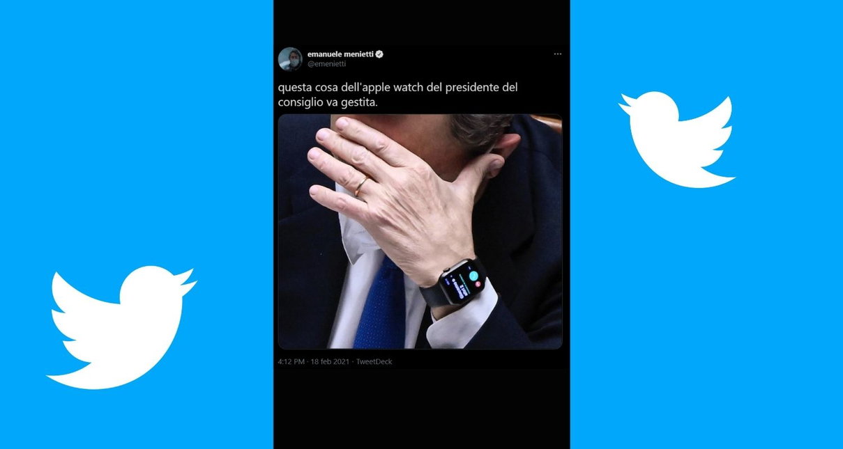 La cosa più social che avremo di Draghi è la foto del suo Apple Watch article-post