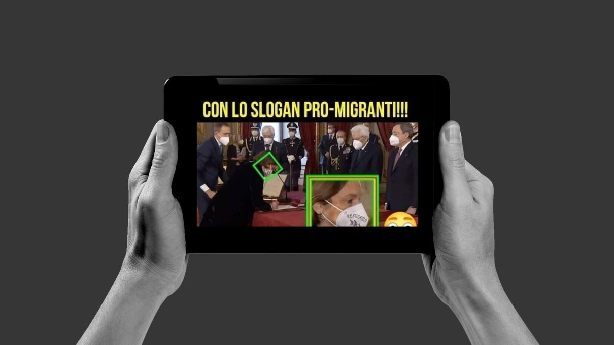 La bufala della mascherina di Luciana Lamorgese messa in giro da account che sostengono la Meloni article-post