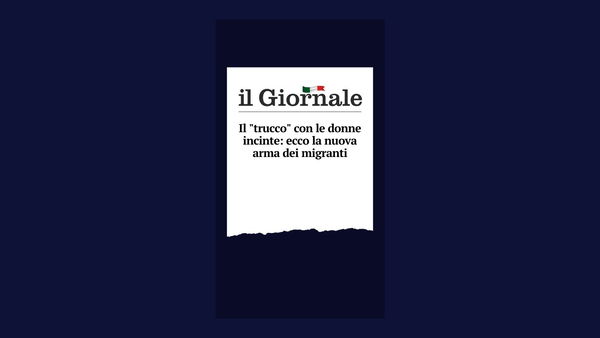 La sobrietà de il Giornale che ipotizza di migranti che usano le donne incinte per essere soccorsi in mare