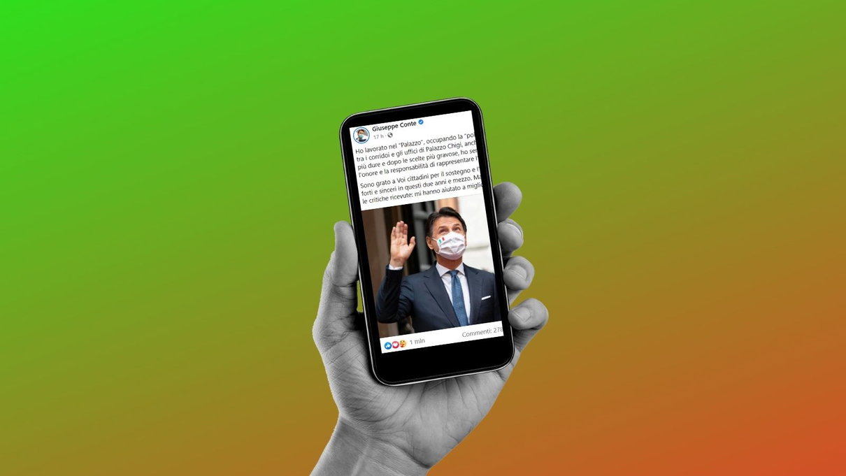 Il post di saluto di Conte ha superato un milione di like article-post