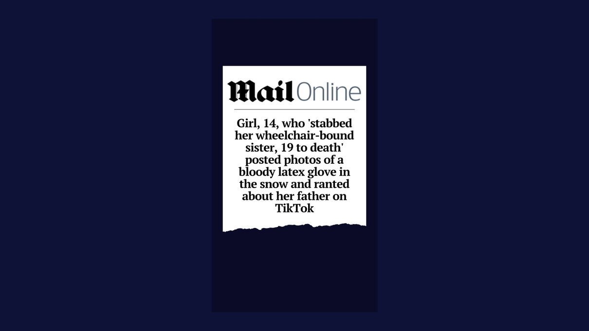 Come il Daily Mail ha dato voce a una bufala, nata su TikTok, su un omicidio article-post