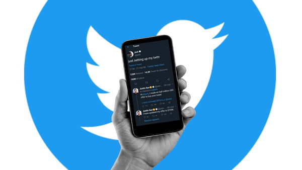 Il primo tweet del fondatore di Twitter venduto per 3 milioni di dollari