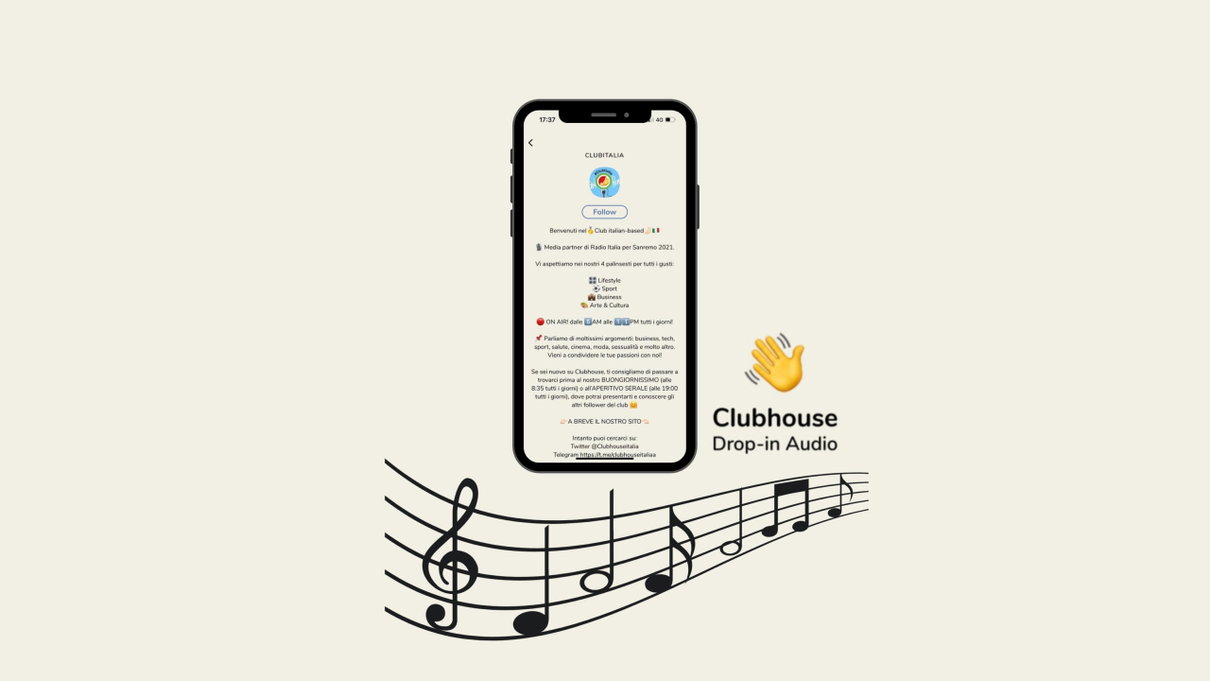 C’è Sanremo anche su Clubhouse article-post