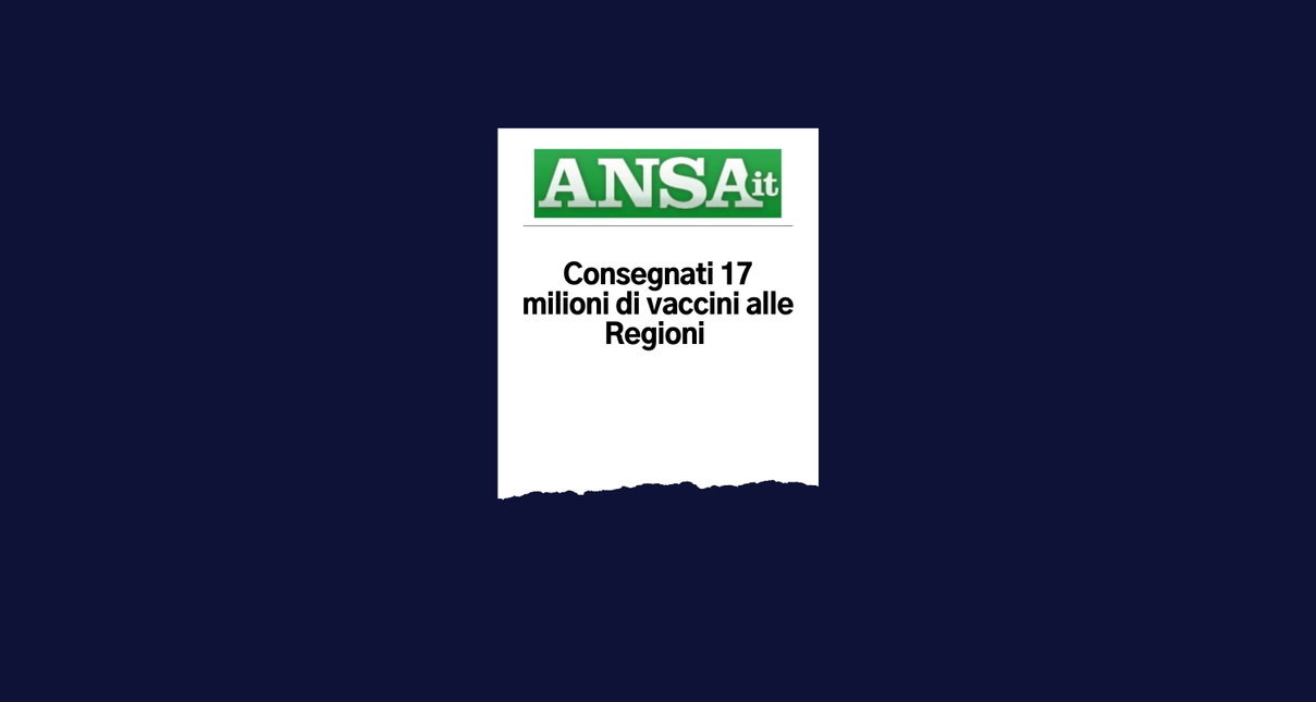 No, oggi non sono stati “consegnati 17 milioni di vaccini alle Regioni” article-post