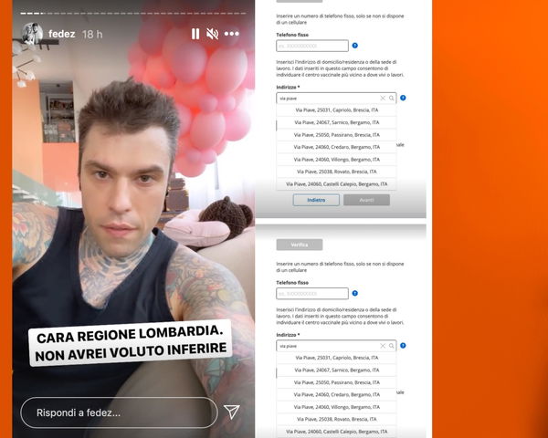 Fedez dà il colpo di grazia alla Lombardia: le stories seppelliscono la comunicazione istituzionale