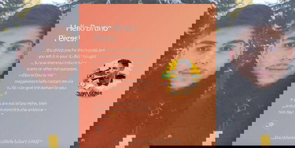 Chiamarsi Bruno Peres e dimenticarsi di rinnovare il dominio del proprio sito web