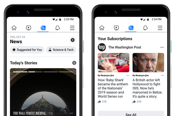 Come sta cambiando Facebook News sulle breaking e sulla politica